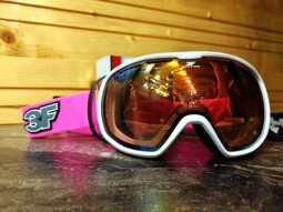 JUNIORSKÉ LYŽIARSKE OKULIARE 3F VISON PURE 2 WHITE-NEON PINK